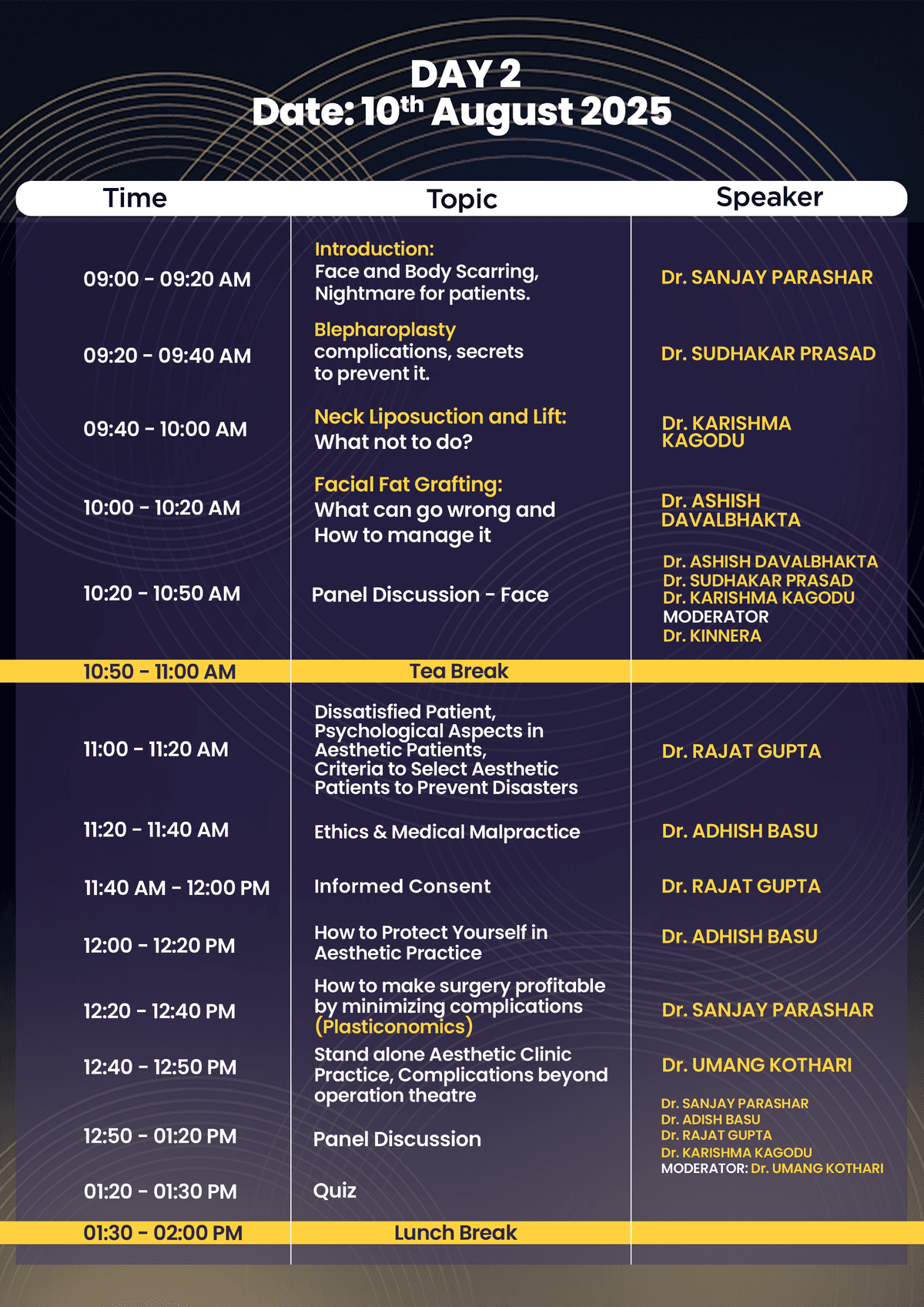  Program Schedule